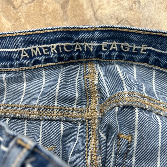 American Eagle Striped Jeans Sz 4 - Picture 3 of 4